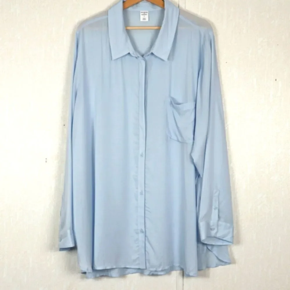 New Melrose and Market blue shirt size 3x - Picture 1 of 9